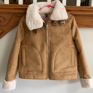 NWOT Suede/Faux Fur Jacket